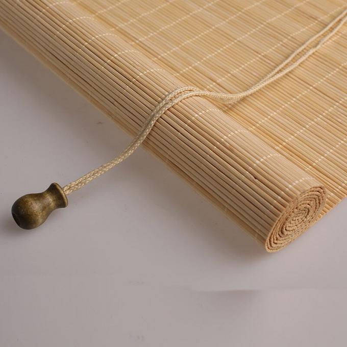Amboo Roman Shades Roll Up Bamboo Blinds For Indoor Windows Light Filtering UV Protection Natural Bamboo Shades 2