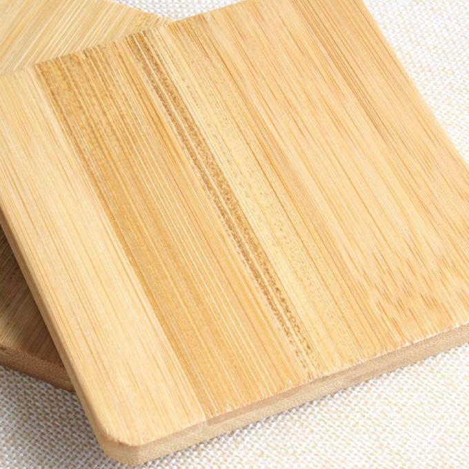Bamboo Coasters For Crafts , Squre Round Coasters For Crafts Coated Plain Drinking Cup Coaster With Suitable Size 1
