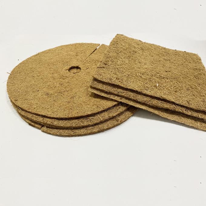 Coconut Coir Fiber Mulch Ring Tree Protector Mat for Disc Plant Cover Weed Control Mats 2