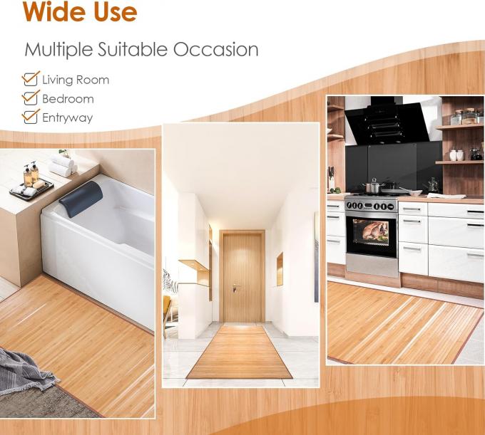Transform Home With Sustainable Bamboo Floor Mat Anti Slip 3