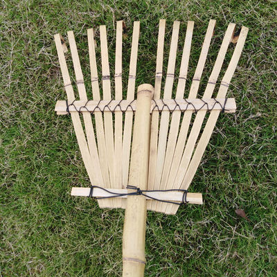 Light Weight Bamboo Gress Rake Garden Lawn Quick Assemble Leaf Rake 32cm