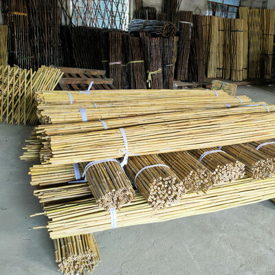 Eco Friendly Decorative Raw Bamboo Poles Dia.0.8cm x 100cm Length