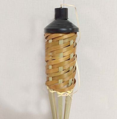 115cm Bamboo Garden Tiki Torch Hand Woven Bamboo Party Torches
