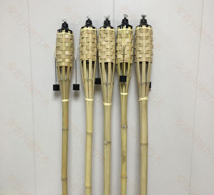 180cm Natural Bamboo Torch Bamboo Tiki Torches For Garden Lighting Luau Party