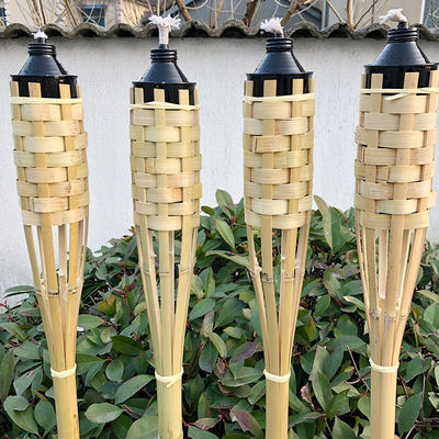 60cm 90cm 120cm 150cm Natural Woven Bamboo Lantern Oil Torch