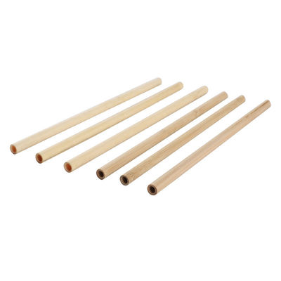 22.5cm Organic Biodegradable Disposable Bamboo Straws Beverage Bubble Boba Tea Drinking Straw