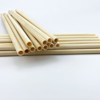 Reusable Natural Bamboo Drinking Straw With Customized Laser Label Log Biodegradable