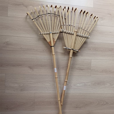 Light Weight Bamboo Gress Rake Garden Lawn Quick Assemble Leaf Rake 32cm