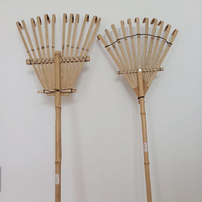 12 Tines 140cm Light Weight Bamboo Rake Gress Rake Garden Lawn Rake