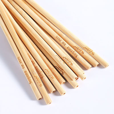 Biodegradable Bamboo Natural Drinking Straws For Coffee Cold Drinking