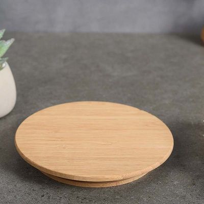Wooden Bamboo Reusable Canning Lids For Food Cereal Storage Tea Herbs Coffee