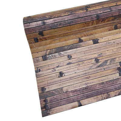 Moso Bamboo Grain Decorative 3D Wallpaper Bamboo Paneling Roll With Natural Pattern