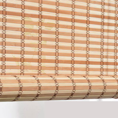 1.5m 2m वाटरप्रूफ बांस स्लेट रोल अप blinds सूरज सबूत बुना रोमन बांस blinds