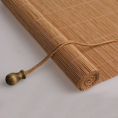 Customized Wooden Shades Bamboo Roller Blind Sunscreen 180*180cm For Home