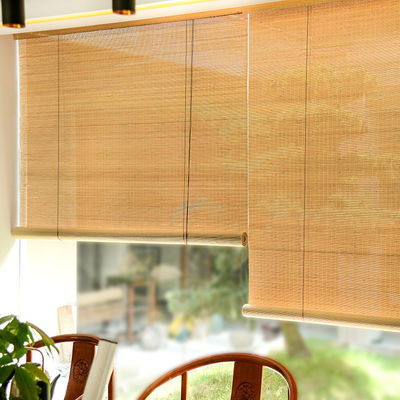 Bamboo Natural Roll Up Blinds 1.5m Length 2m Height Bamboo Windows Sun Proof
