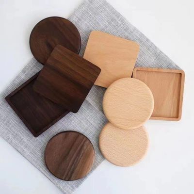 9cm Bamboo Plant Saucer Anti Scratch Table Mat For Succulent Plant Pots