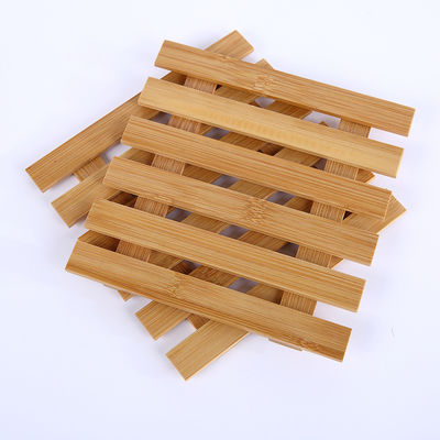 Customized Blank Bamboo Coasters Drinking Coasters Laser Pattern Cups Utensil