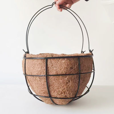 Garden Hanging Baskets Planter Flower Round Coconut Coir Pot Hanging Baskets For Decoration