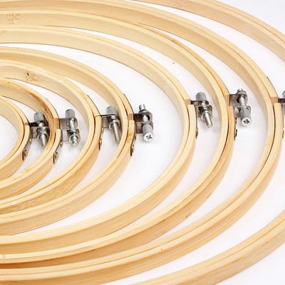 Sustainable Bamboo Craft Hoop Reusable Embroidery Frame for DIY Art
