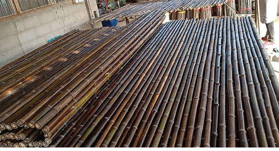 Carbonized Black Natural Bamboo Pole Fence Panels Roll for Outdoor Decoration Garden Agriculture