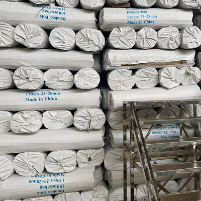 Eco Friendly Decorative Raw Bamboo Poles Dia.0.8cm x 100cm Length